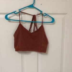 Cropped strappy tank
